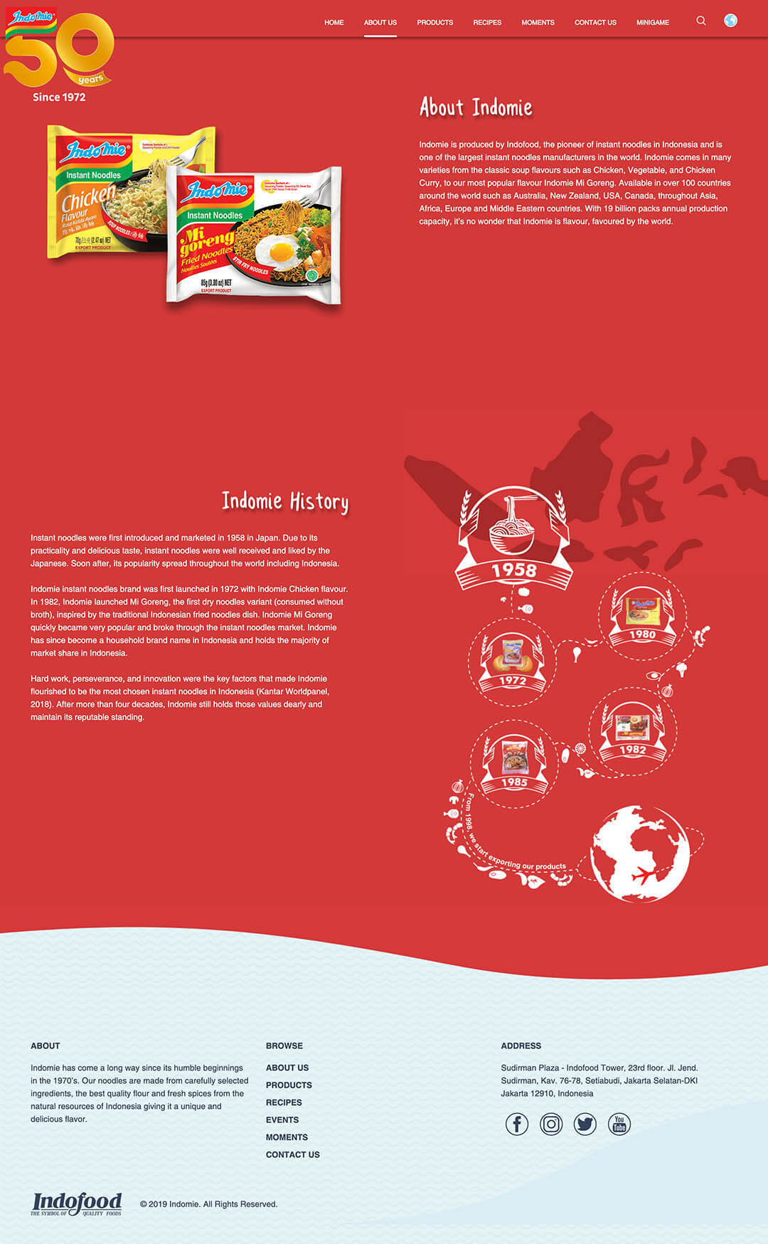 indomie page about us